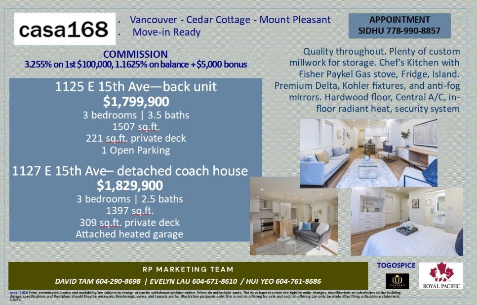 RP PRE-SALE MARKETING TEAM INVITES YOU TO CASA168 - REALTOR & CLIENT EVENT